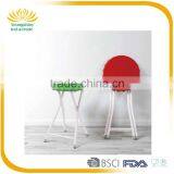 Good sale light weight stackable outdoor white designer round plastic chair