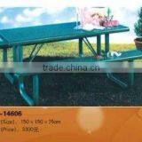 (HD-20102 ) Stainless Steel Bench Handrail and Hard Wood Bench /garden Furniture Outdoor Stainless Steel Bench thumbnail-2