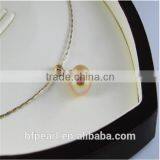 15.5mm AAA Gold South Sea Pearl Pendent With 14K Gold Chain thumbnail-1