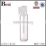 2017 Hot New Products Cosmetic Small 4ml 3ml 2ml 1.8ml 1ml Perfume Tester Bottle Mini White pp Stick Bottle Perfume Wholesale thumbnail-1