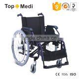 Topmedi Aluminum Durable Patient Economic Manual Wheelchair thumbnail-1