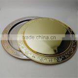Cheap Wholesale Wedding Gold Silver Beaded Charger Plates thumbnail-6