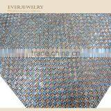 24*40Hot Fix Plate Ab Color Crystal Aluminum Rhinestone Mesh thumbnail-2