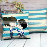 3 d Cross-stitch Pillow Animated Cartoon Lovers Lovely Printing Cross-stitch Pillowcase thumbnail-4
