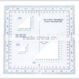 Kearing Chinese Manufacture Military Protractors Transparent Plastic Square Protractor #KMP-2 thumbnail-3