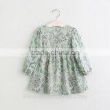 Fashion Printing Floral Girl Dress for 2-8 Years Old Kids Beautiful Model Dresses thumbnail-3