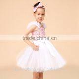New Arrival Kids Clothing Performed Ruffles Dress for Little Lovely Girls thumbnail-4