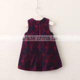 Summer Autumn Kids Dresses Design Lovely Sleeveless Baby Girl Floral Dress thumbnail-2