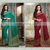 Chiffon Printed Design of Classical Fabric Saree thumbnail-1