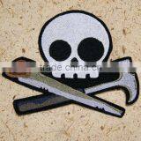 2017Customized Cool Skull Embroidery Patch, Virious Skull Embroidered Patch thumbnail-3