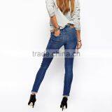 Plain Girls Sexy Tight Jeans Pants Washed With Your Own Design thumbnail-3