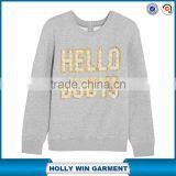 Womens Embellished Cotton-blend Jersey Custom Sweatshirt