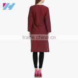 Ladies Fashion Clothing Apparel Cotton Kurta Neck Designs thumbnail-3