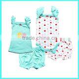 Wholesales Summer Cotton Printing Baby Toddler Clothing Set thumbnail-1