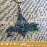 Japan Hokkaido Map Metal Alloy Keychain thumbnail-3
