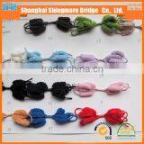 2016 China Yarn Factory Wholesale Polyester Pompom Fancy Knitting Yarn for Hand Knitting thumbnail-4