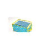 Non-Woven Blue Eco-friendly Zippered Storage Boxes Odm-v3 thumbnail-1