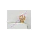 Crown Rhinestone Iphone Dust Plug thumbnail-2