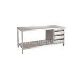 industrial Stainless Steel Kitchen Work Table with Adjustable leg