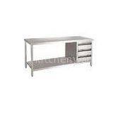Industrial Stainless Steel Kitchen Work Table With Adjustable Leg