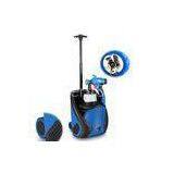 Blue Electrical Spray Painting Gun 220V 110V 2 Wheel 1.8mm Brass Nozzle
