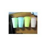 Yellow Plastic Disposable Juice Cups For Drinking 200ml 7x9cm