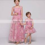 2015 New Design Floral Chiffon Mother and Daughter Clothing, Mother and Daughter Dress Design thumbnail-2