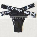 Black Cutout Crossed Wrapped 2pcs Bikini Swimsuit thumbnail-4