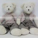 Plush And Stuffed Teddy Bear Animal Baby Toys With Cloth Dress Sweaters thumbnail-5