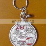 2015 Hot Selling Factory Directly Coin Holder Key Ring, Antique Silver Palting Coin Keychain, 2015 Customized Metal Gift Keyring