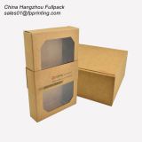 Craft Paper Packaging Box with Clear PET Window