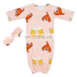 Toddler Adorable Many Colors Printed Wholesale Newborn Sleeping Bag Clothes Stylish Baby Girls Sleeping Gown thumbnail-2