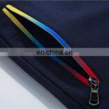 Custom Logo Summer Casual Elastic Drawstring Mid Waist Stripe Tape Cotton Sweat Men Shorts thumbnail-4