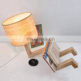 Flexible Desk Light Fabric Wooden Table Lamp Elegant Household Living Room for Reading Book Study Room thumbnail-2