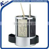 Penholder Alarm Digital Clcok With LED Backlight