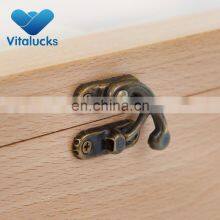 Hot Sale Customized Unfinished Hinge Lid Acrylic Lid Wooden Box thumbnail-5