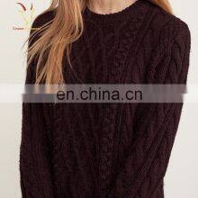 Warm Wool Private Label Knitted Winter Sweater for Women thumbnail-3