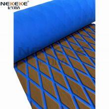 NEKEKE 70*190*0.6 cm Light Brown+Dark Blue+Diamond on Surface Boat Yacht Marine EVA Deck Foam Sheet Composite Outdoor Decking thumbnail-3