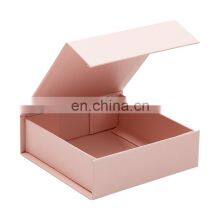 Wholesale Small Pink Magnetic Folding Jewelry Gift Box Packaging for Small Business thumbnail-3