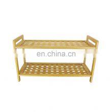 Hot-selling Handmade Bamboo Shoes Storage Shelf Rack Top Quality thumbnail-1