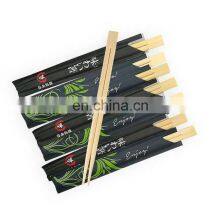 Customized High Quantity Takeaway Black Paper With Printing Disposable Bamboo Chopsticks thumbnail-4