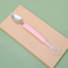Stainless Steel SpoonChildren's Tableware Fruit Spoon, Mother and Baby Products Spoon, Stainless Steel Spoon, Fruit Spoon, Feeding Apple Spoon, Dragon Fruit Spoon, Rice Paste Spoon thumbnail-2