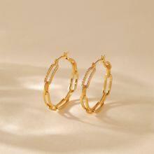 KMJ High Quality OEM Jewelry Factory Ready To Sale Silver Gold Plating Jewelry Fashion Earrings thumbnail-1