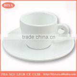 ceramic cup and plate italy good sale white ceramic porcelain espresso coffee cup and saucer,accept custom logo printing design