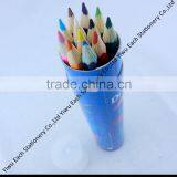 12 pcs 7 Inch wooden personalized colored pencils in the tube box