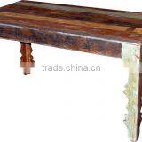 CLASSIC WOODEN COFFEE TABLE , UNIQUE COFFEE TABLE IN RECYCLE WOOD