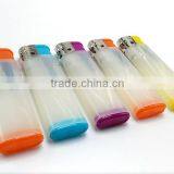 Hot Selling Semi Transparent Colored Plastic Lighter thumbnail-2