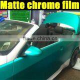 Tiffany Blue Matt Chrome Ice Car Body Wrap Heating Vinyl Film1.52x20M Factory Wholesale Directly thumbnail-2