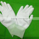 Top Sale White Carbon Fiber ESD PU Palm Fit With Nylon Liner Safety Working Gloves thumbnail-2