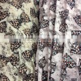 Elegant printed royal lace fabric